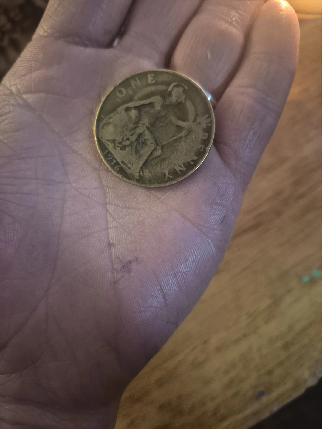 1916 George V Penny Coin