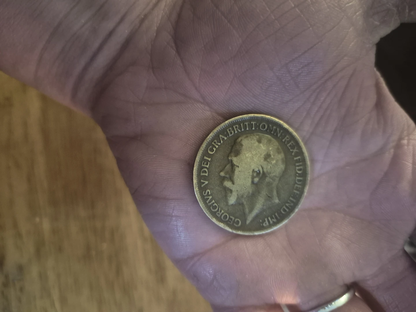 1916 George V Penny Coin - photo 2