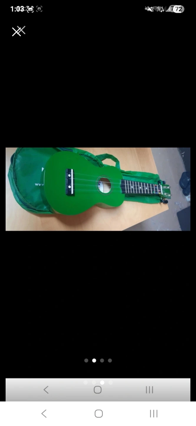 Green Ukulele with Case