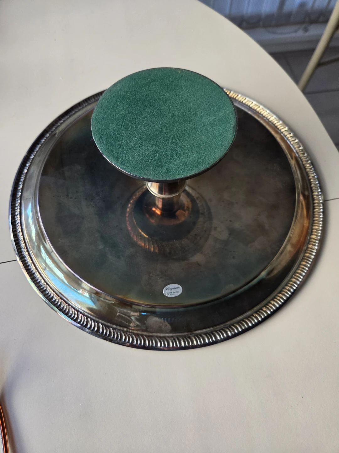 Elegance Silver Plated Cake Stand - photo 4