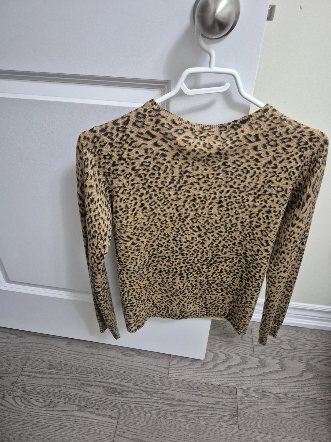 Calvin Klein Leopard Print Button-Up Cardigan - photo 2