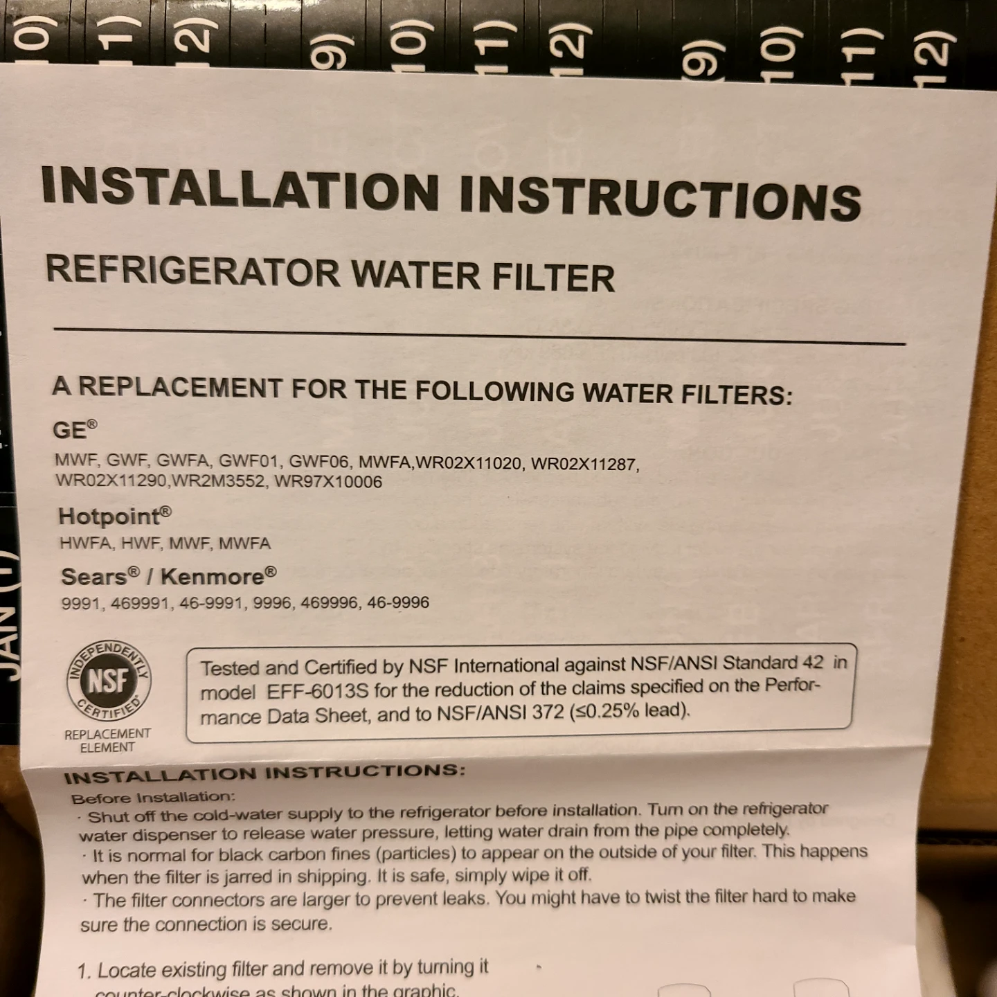 GE Refrigerator Water Filter 3-Pack - photo 2