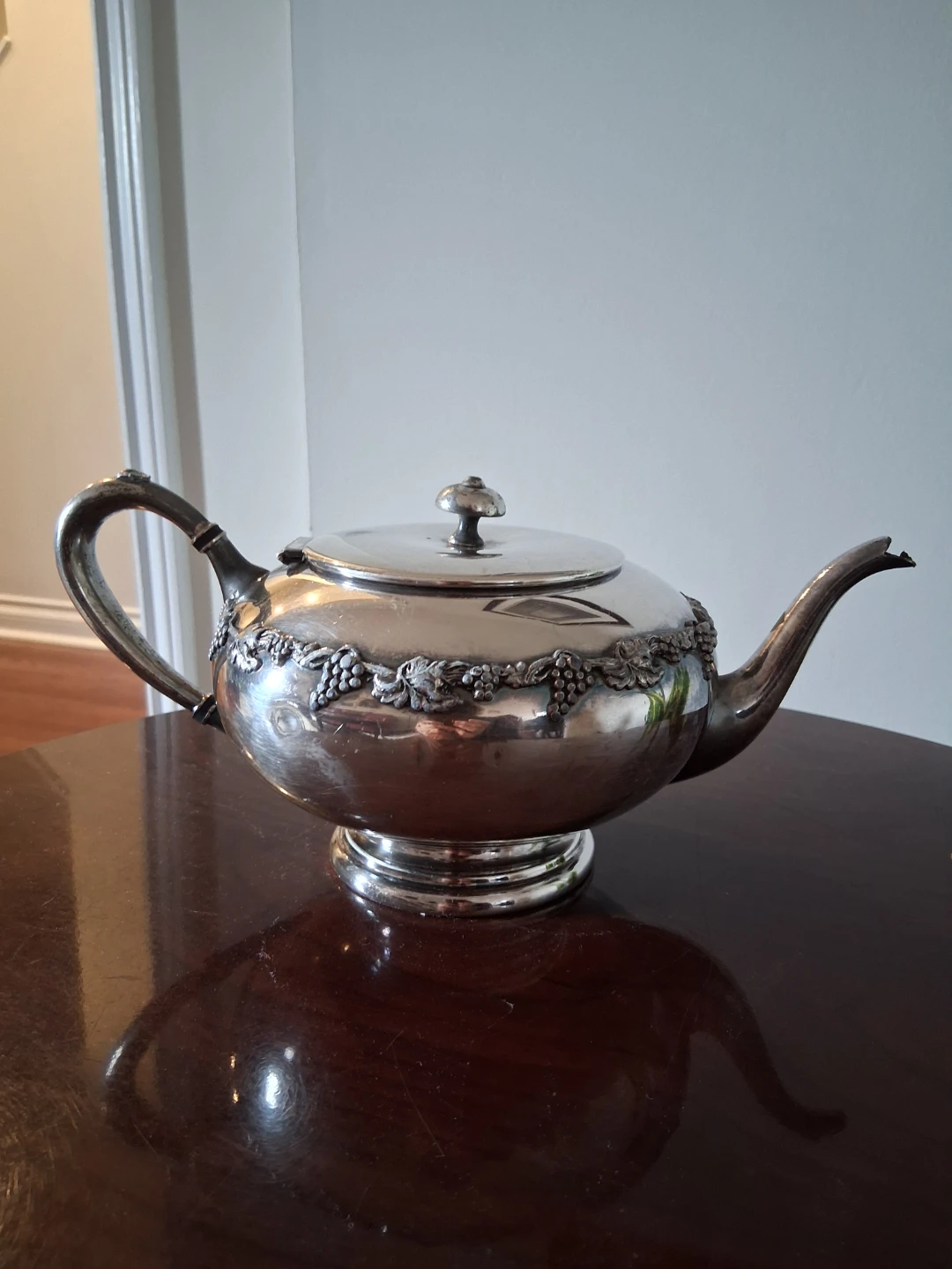 Victorian Plate Silver Teapot - photo 2