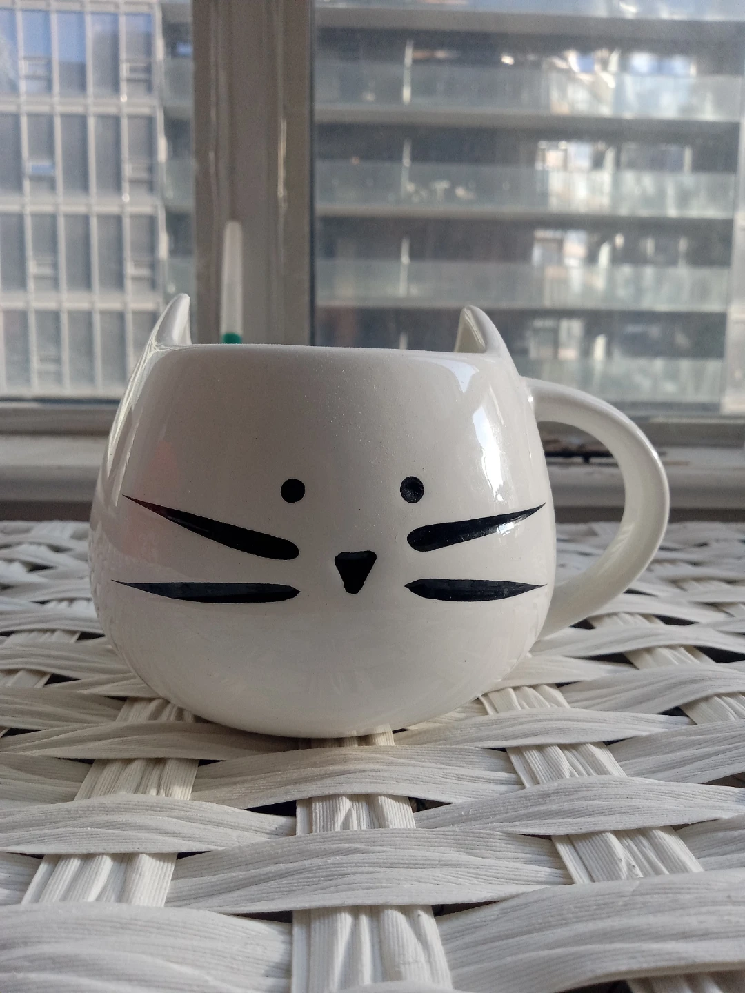 White Ceramic Cat Mug - photo 2