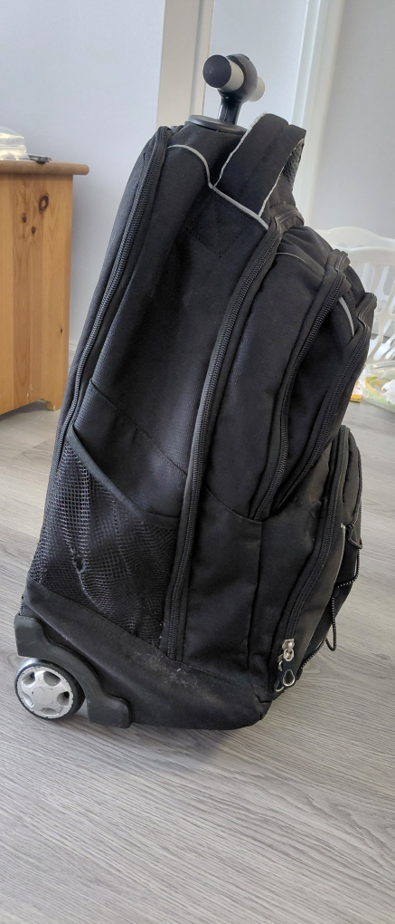 Swiss Rolling Backpack - Black - photo 2