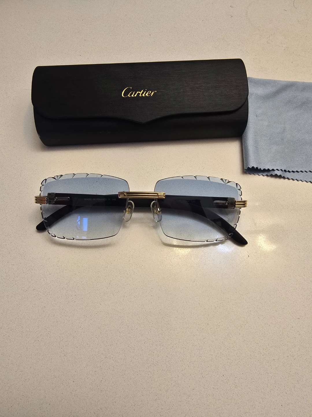 Cartier Rimless Gradient Blue Sunglasses - photo 2