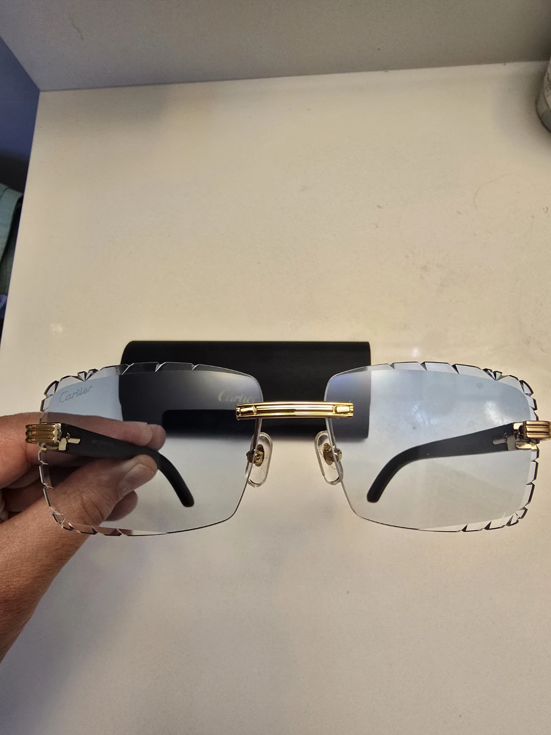 Cartier Rimless Gradient Blue Sunglasses - photo 4