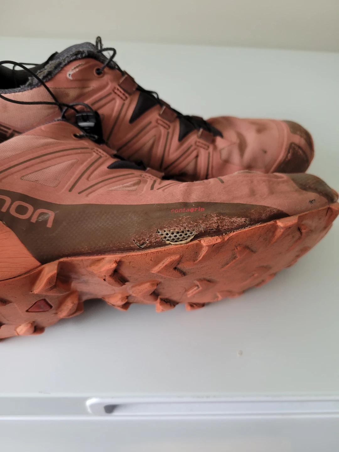 Salomon Speedcross Trail Running Shoes - Coral/Grey - photo 4