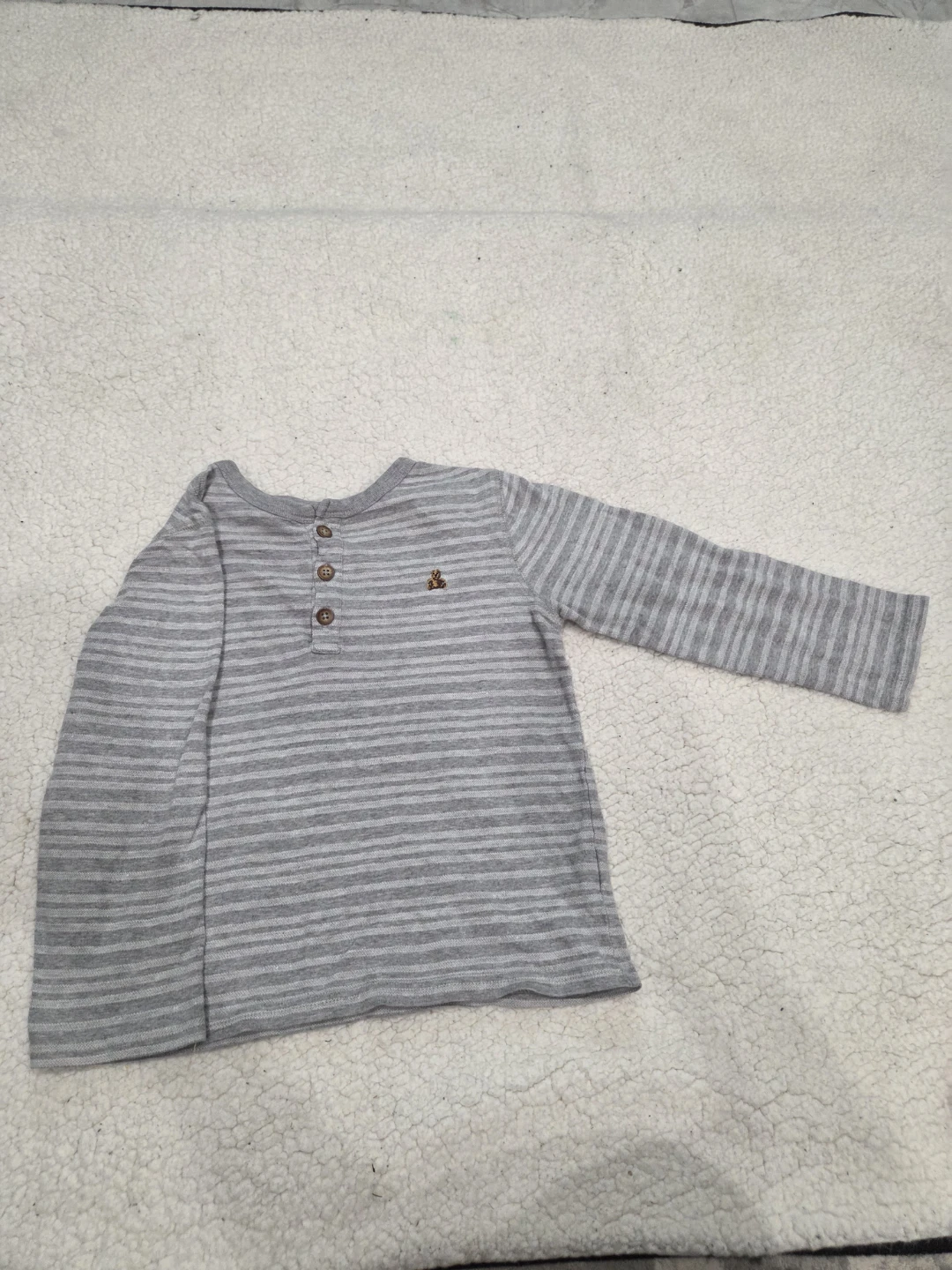 Gap Baby Long Sleeve Striped Henley Shirt