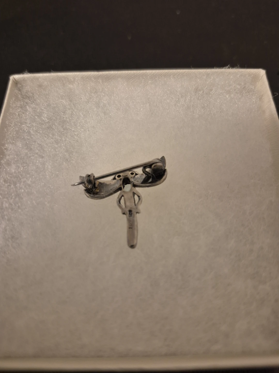 Dragonfly 925 Silver Brooch-Aquamarine Stone - photo 5