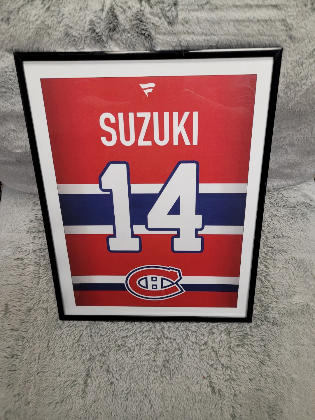 Framed Suzuki 14 Montreal Canadiens Jersey Art