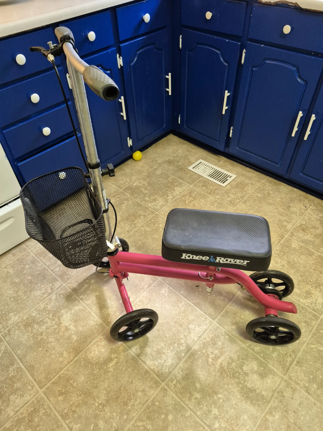 Knee Rover Walker with Basket - Pink