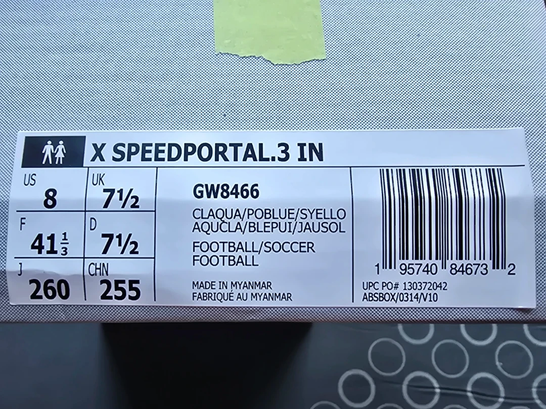 Adidas X Speedportal.3 Indoor Football Soccer Shoes Men's Size 8 - photo 2