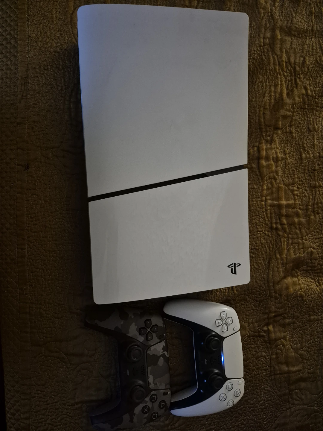 PS5 Console with 1 Controller the army fatigue one