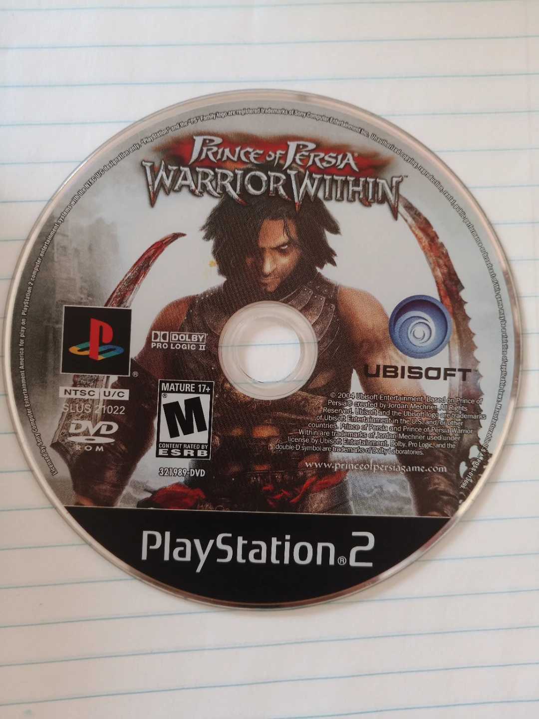 Prince of Persia Warrior Within PlayStation 2 Game
