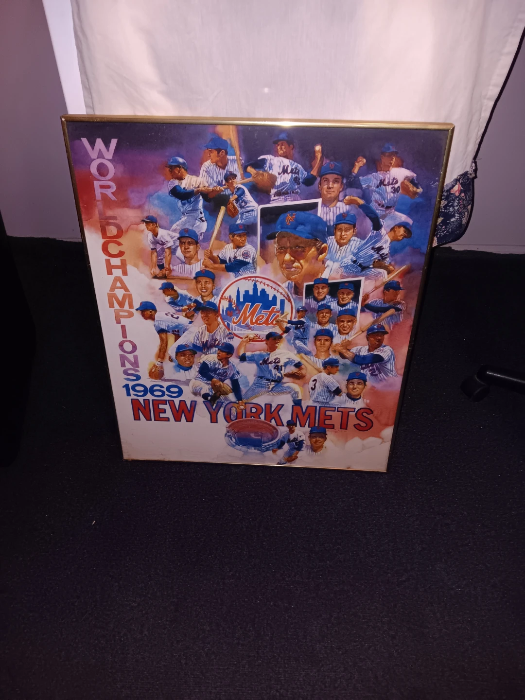 WORLD SERIES NY METS PICTURE SIGNED & DATED