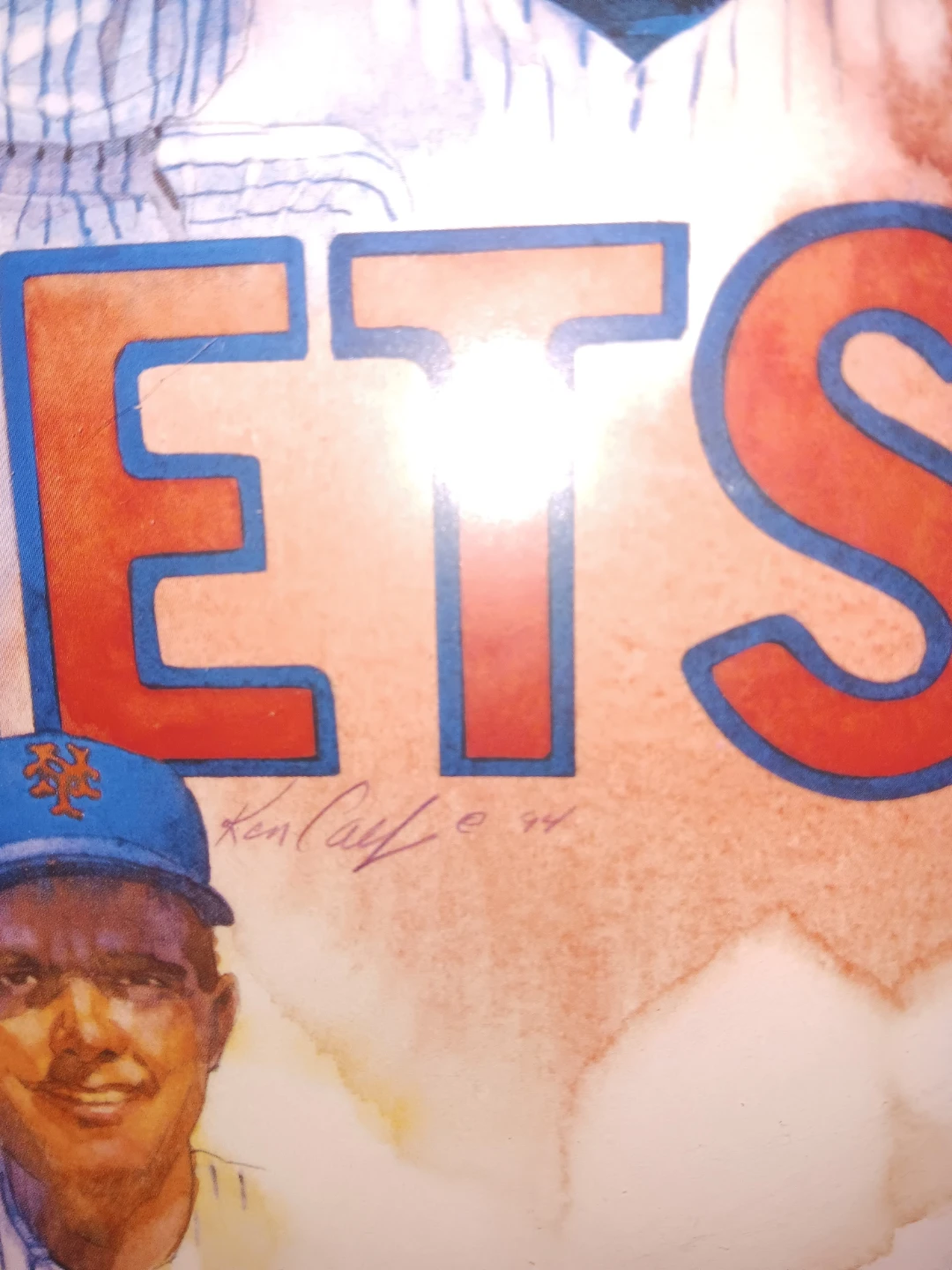 WORLD SERIES NY METS PICTURE SIGNED & DATED - photo 5