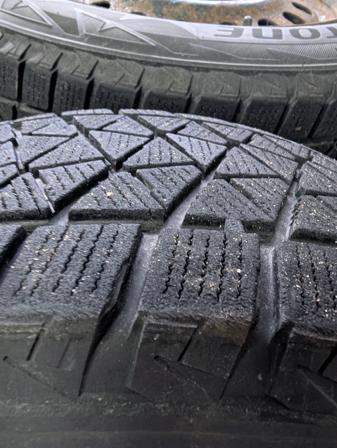 Bridgestone 225/65R17 Winter Tires on Steel Rims - photo 5