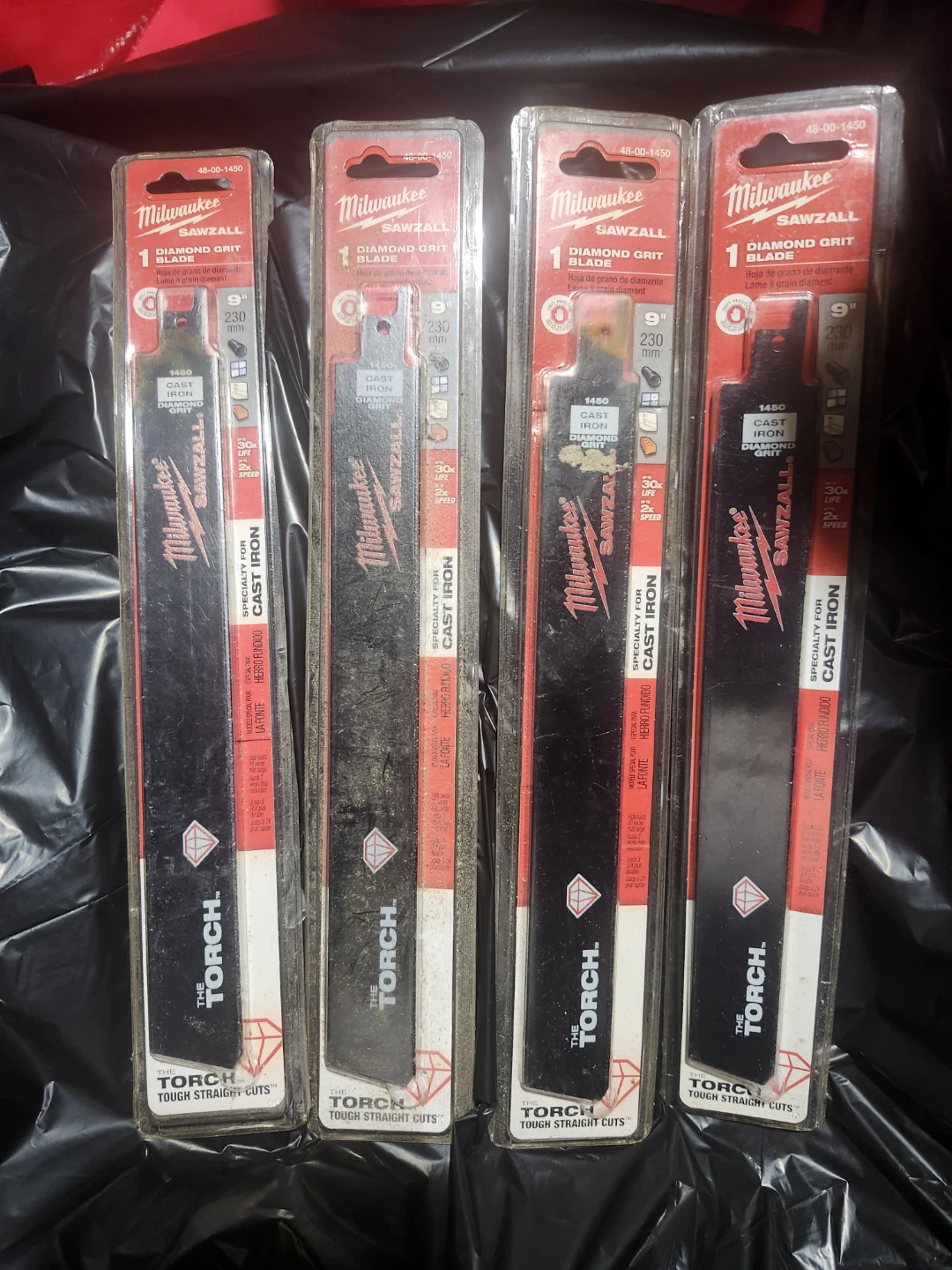 Milwaukee Sawzall Diamond Grit Blades (4-Pack)
