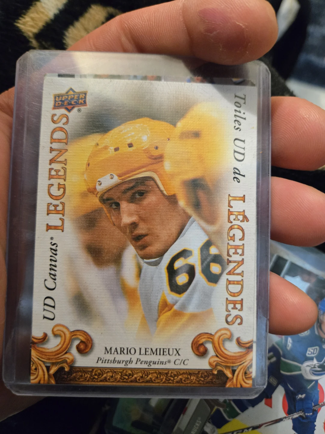 Upper Deck Mario Lemieux UD Canvas Legends Hockey Card