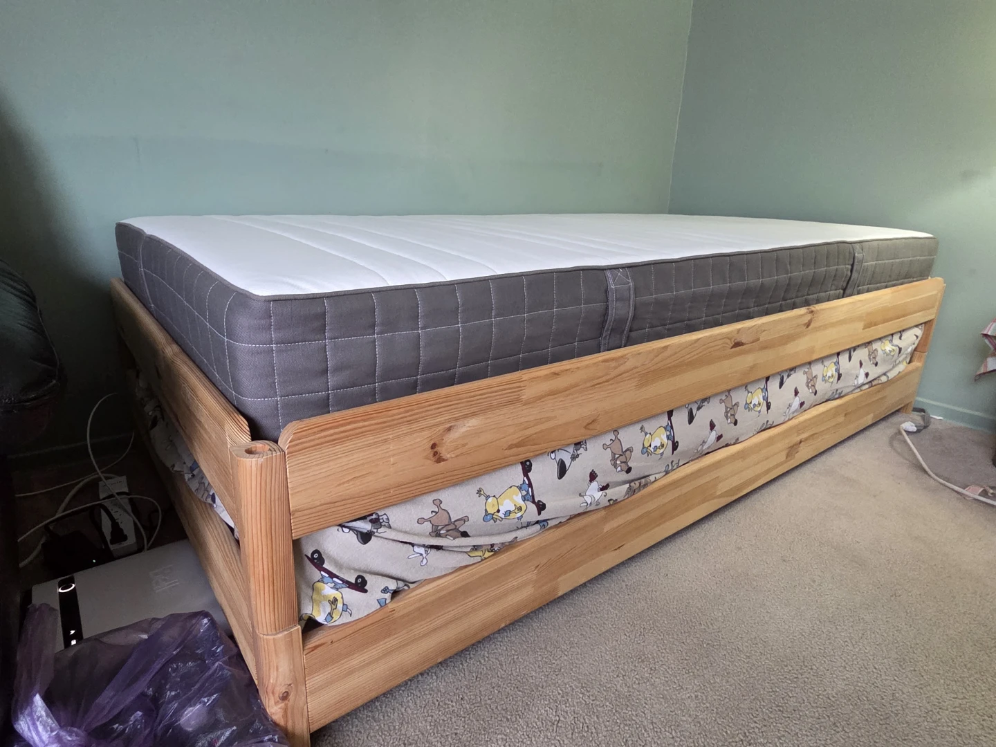 Two Identical Firm Mattress Low Single Beds - photo 2