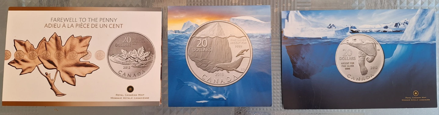 Royal Canadian Mint 2012 Silver Collector Coins