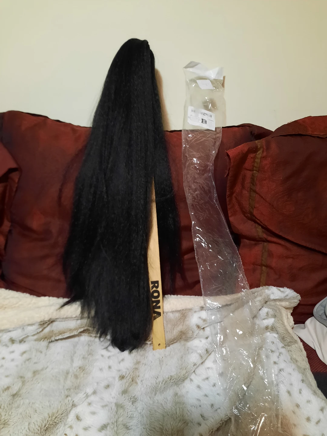 Black Claw Clip Ponytail Hair Extension 28"