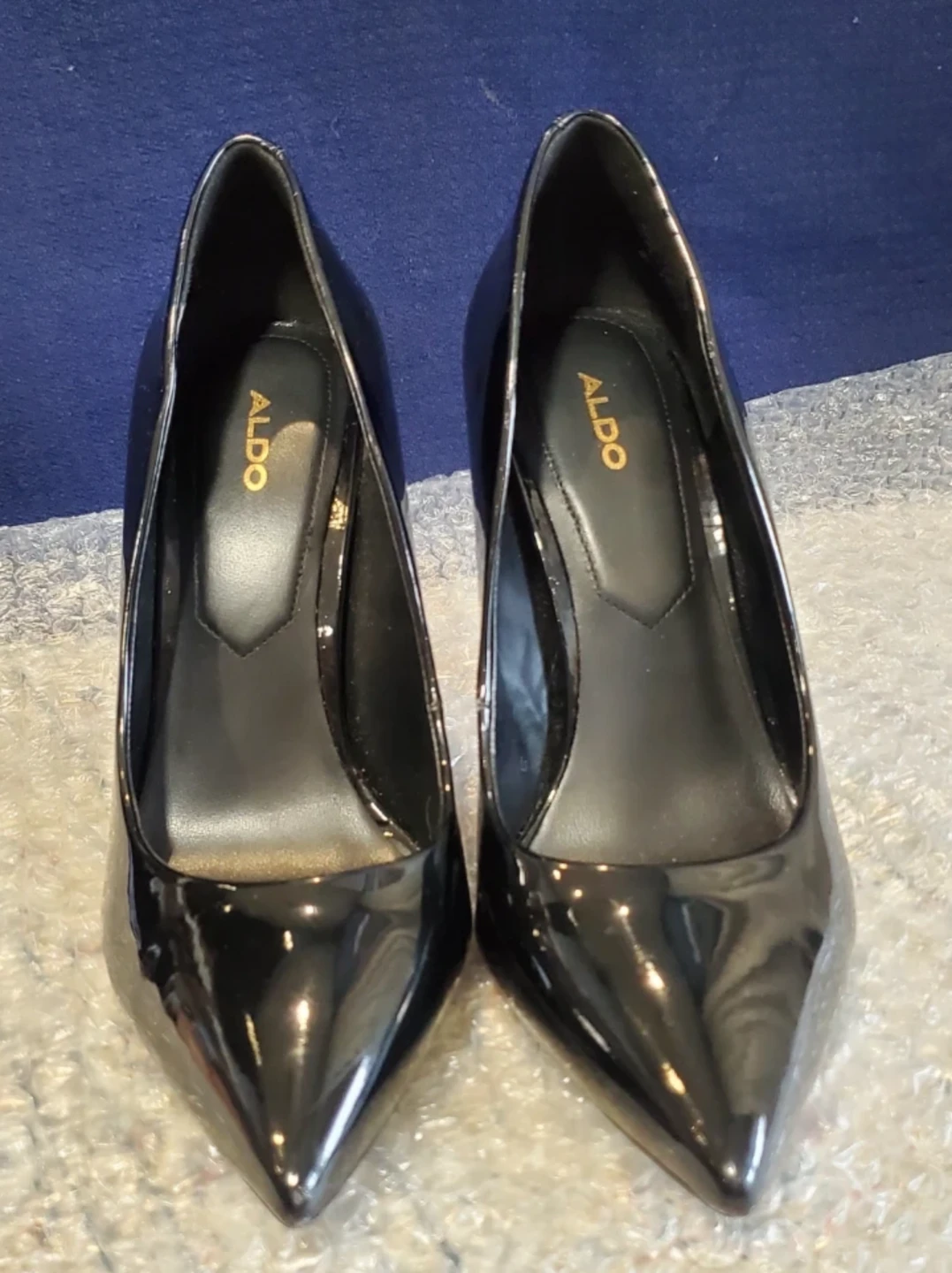 ALDO Black Patent Leather Stiletto Heels