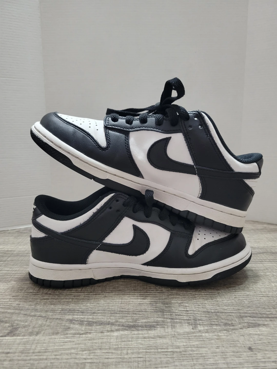 Nike Dunk Low CW1590-100 Black White Youth Size 4.5Y - photo 2