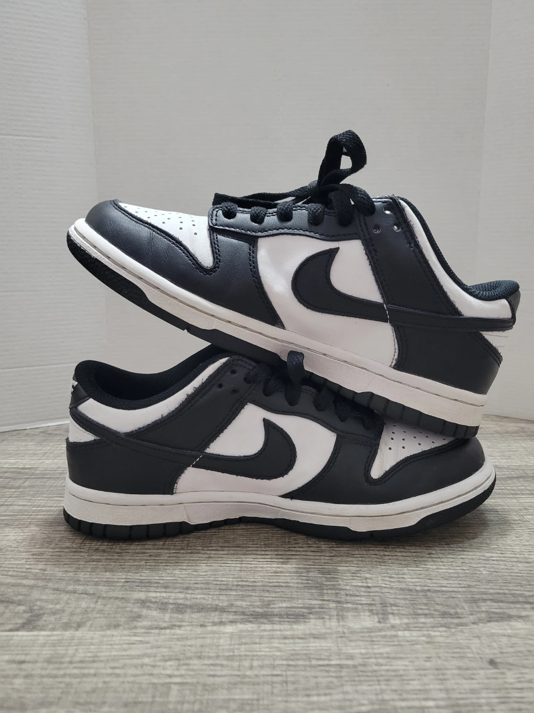 Nike Dunk Low CW1590-100 Black White Youth Size 4.5Y - photo 5