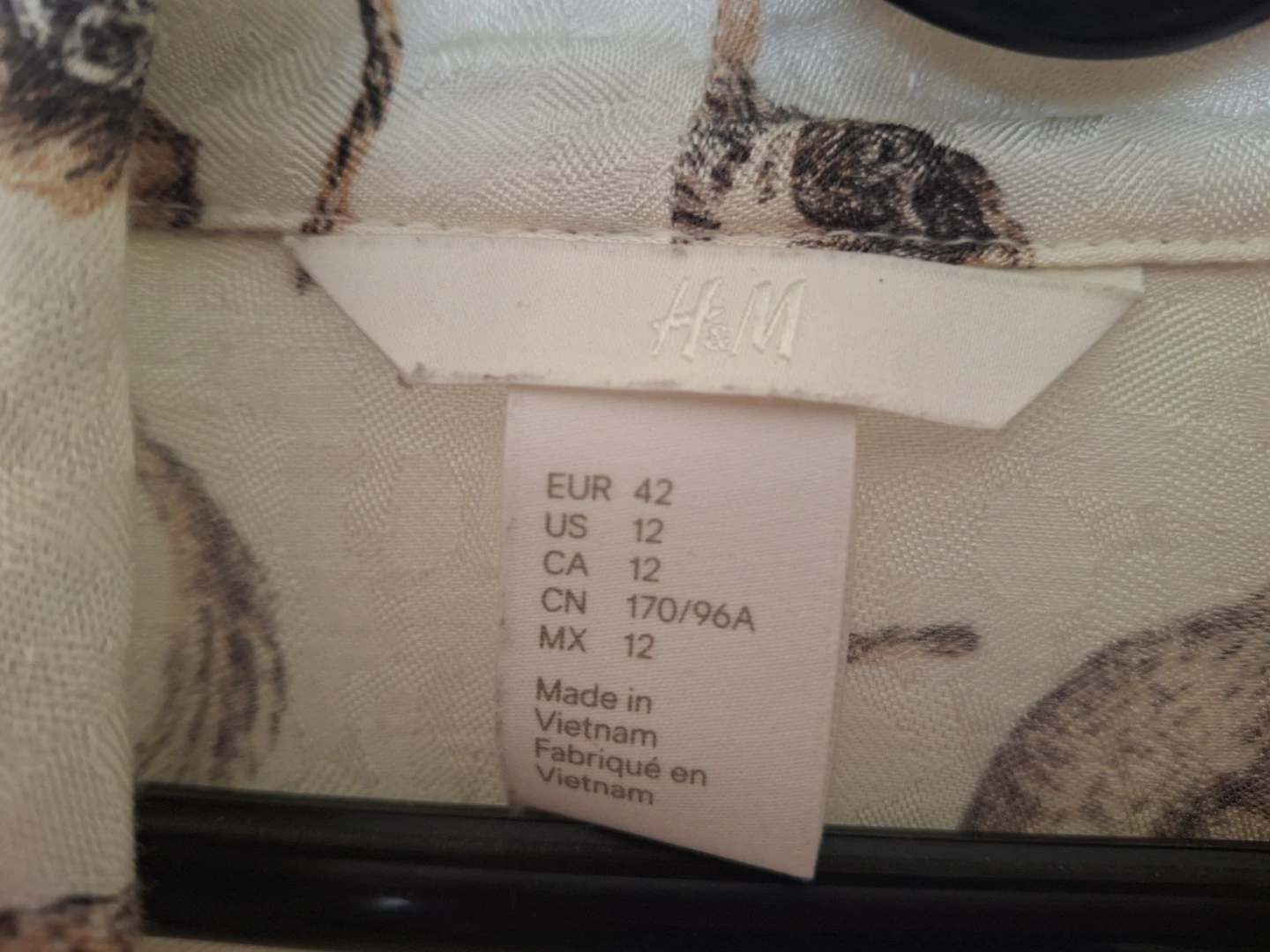 Monkey Print Shirtdress, size 12 - photo 3