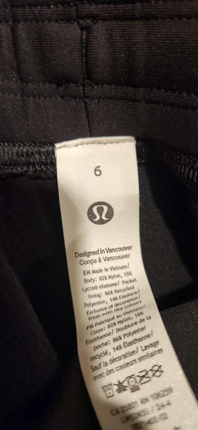 Lululemon Black Track Pants Size 6 - photo 4