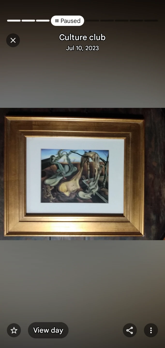 Framed Print - "Salvador Dali" - Gold Frame