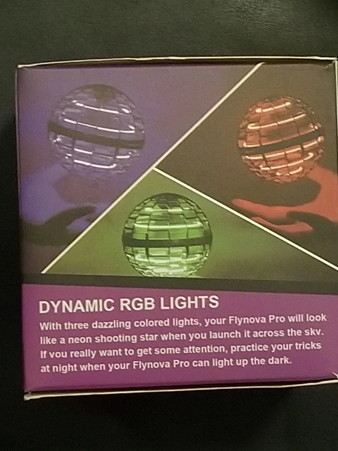 Flying Orb Ball Spinner Toy - Dynamic RGB Lights - photo 2