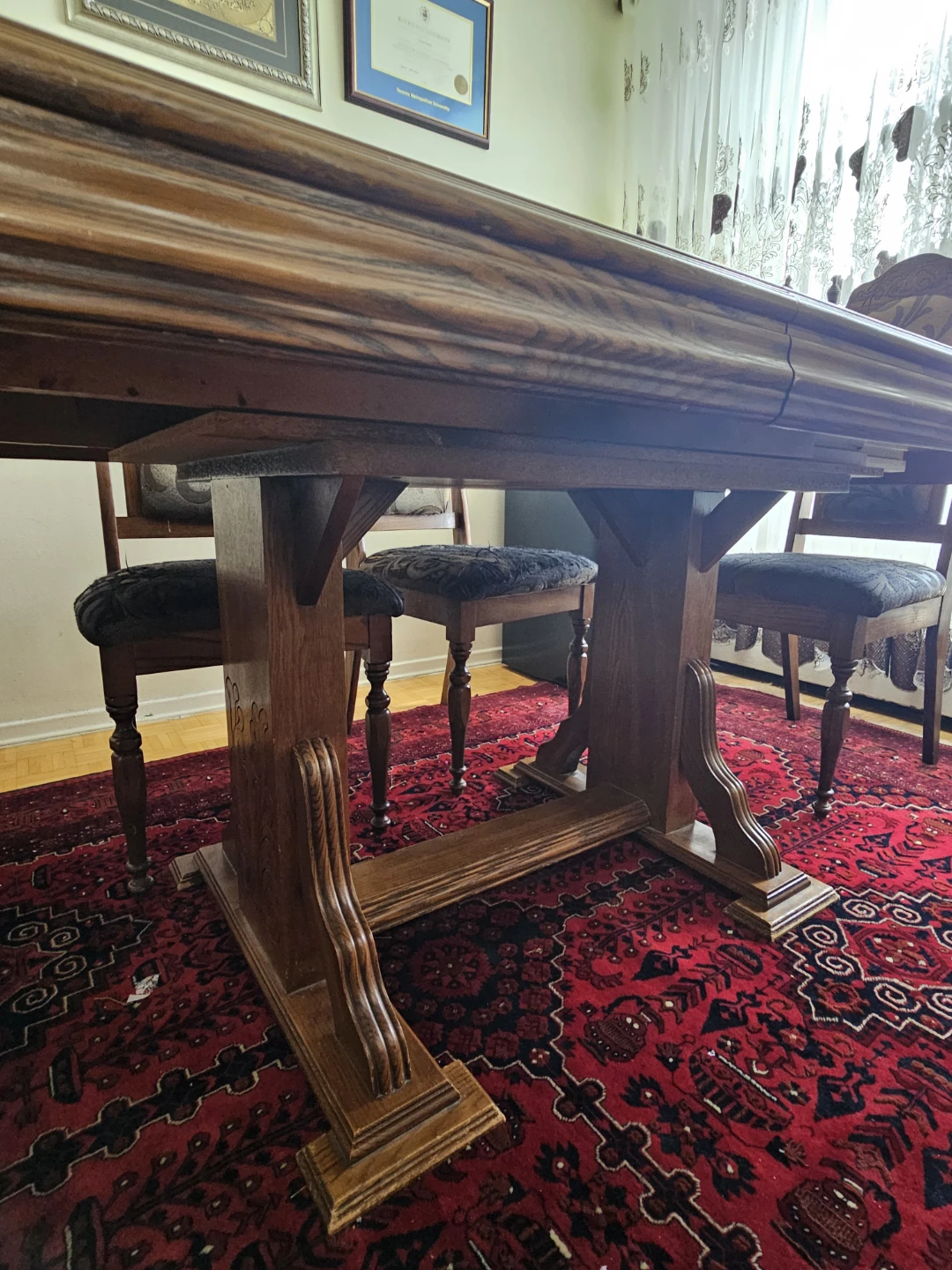 Wooden dining table - photo 4