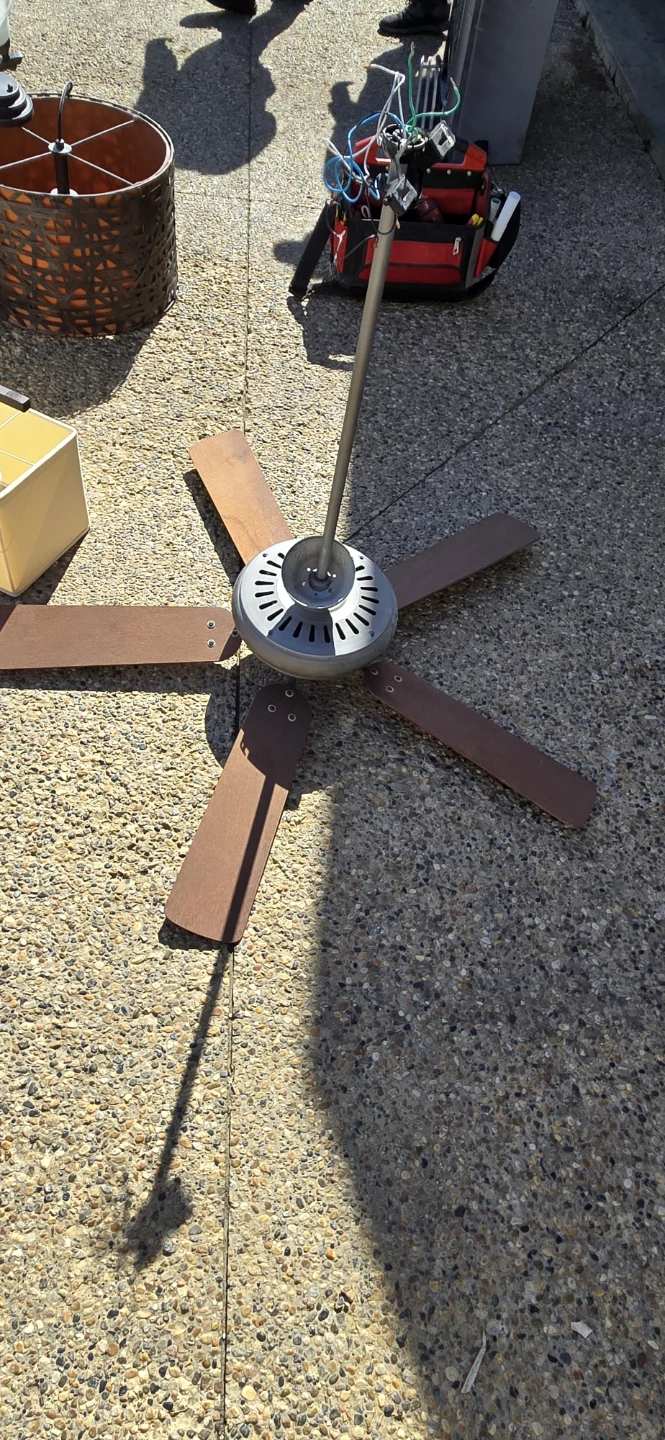 Ceiling Fan with Wooden Blades