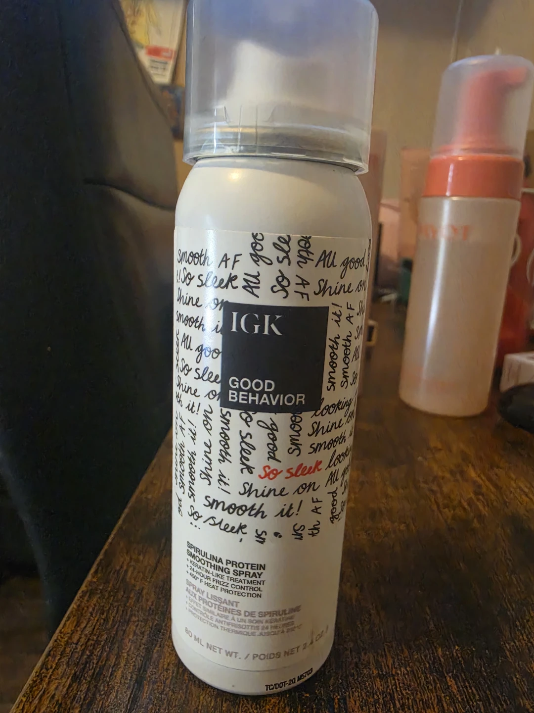 IGK Good Behavior Spirulina Protein Smoothing Spray