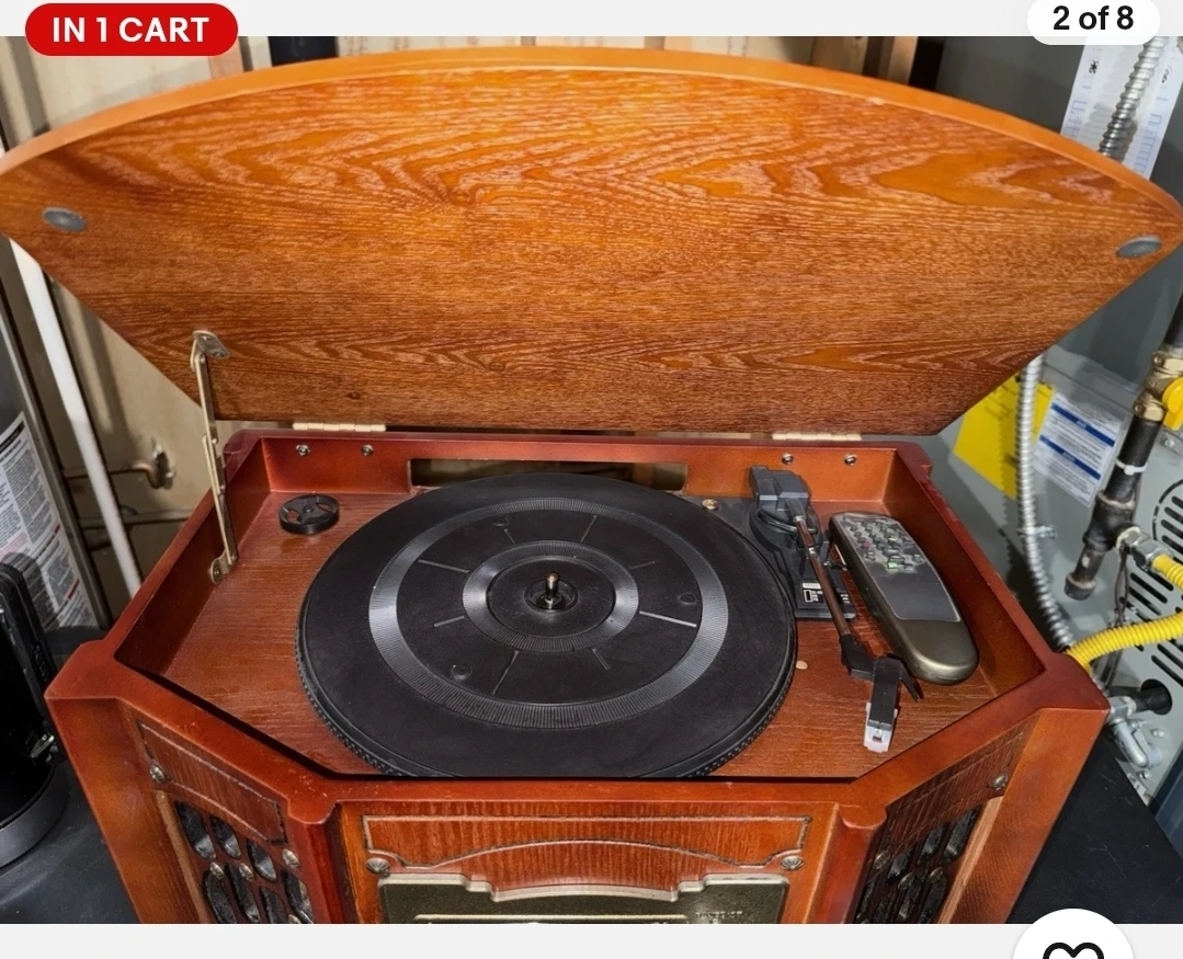Record Player with Radio , CD Player and Cassette  Player - photo 2