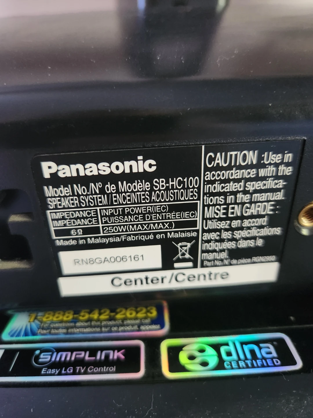 700 WATTS HEAVY-DUTY PANASONIC SURROUND SOUND SPEAKERS - photo 4