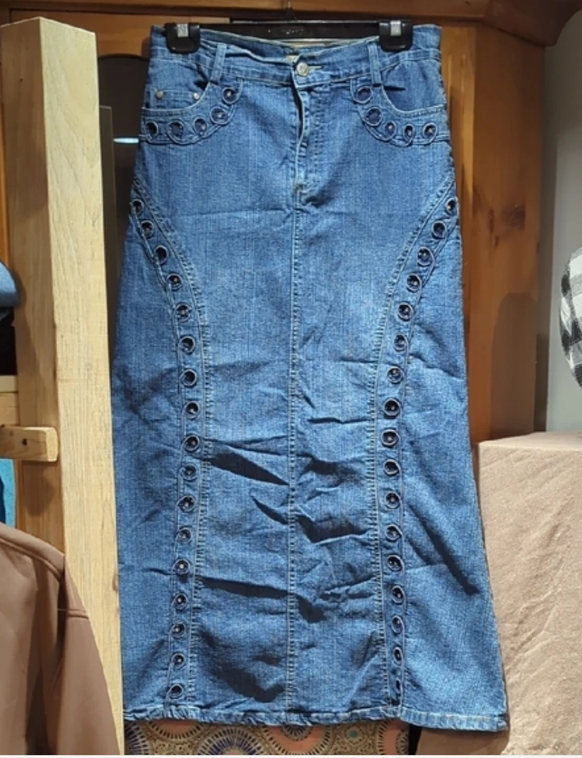 Denim Maxi Skirt
