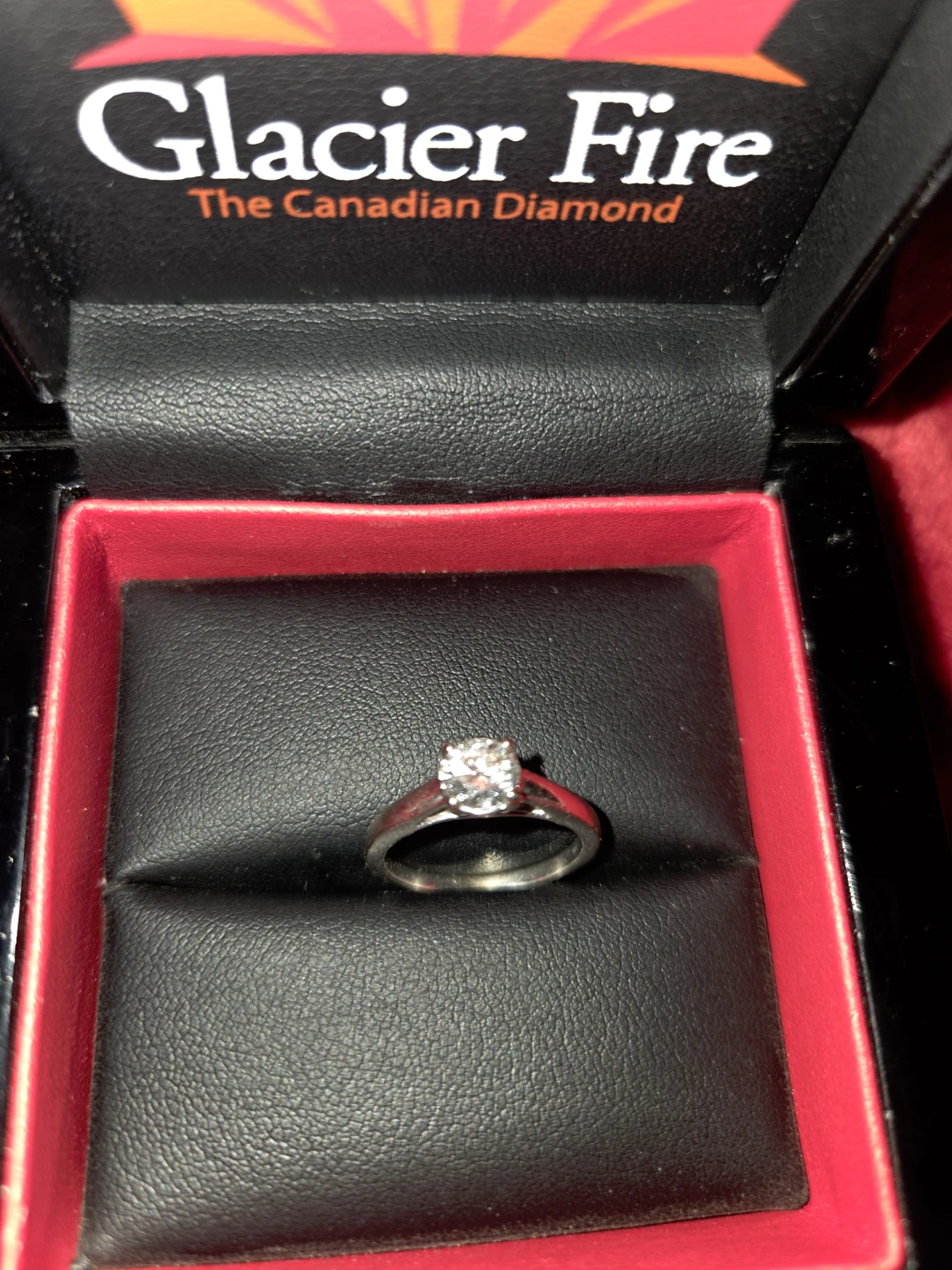 Glacier Fire 14 Karat White Gold Diamond Engagement Ring - photo 2