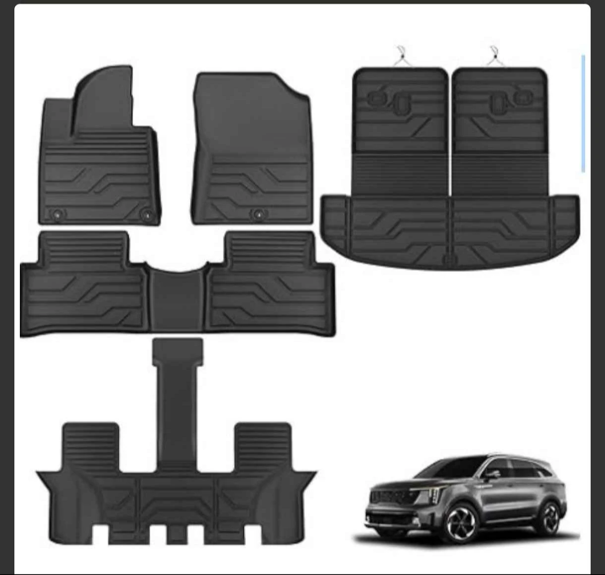 All-Weather Car Floor Mats Set for Kia Sorento