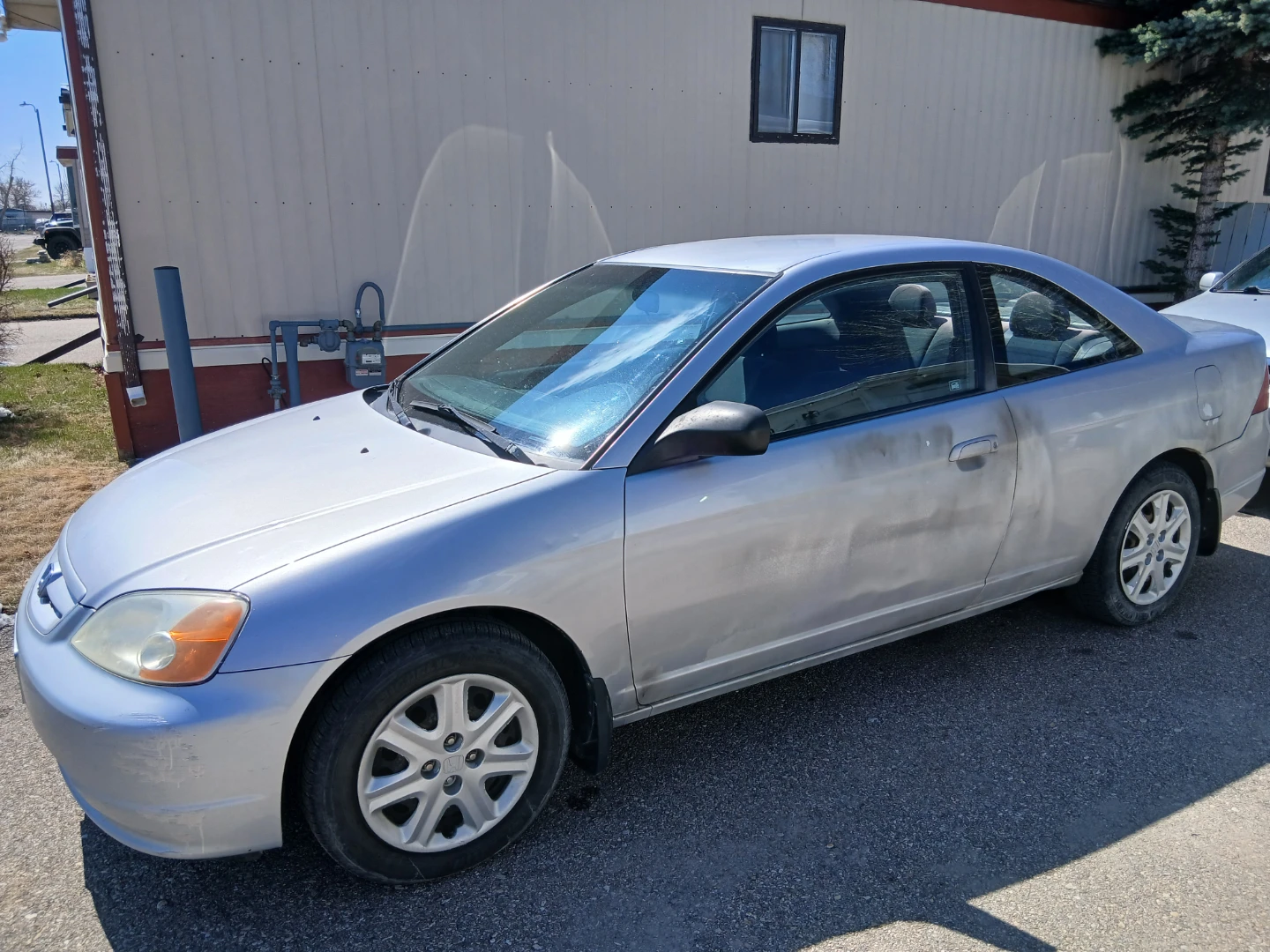 Silver 2003 Honda Civic Coupe - photo 3