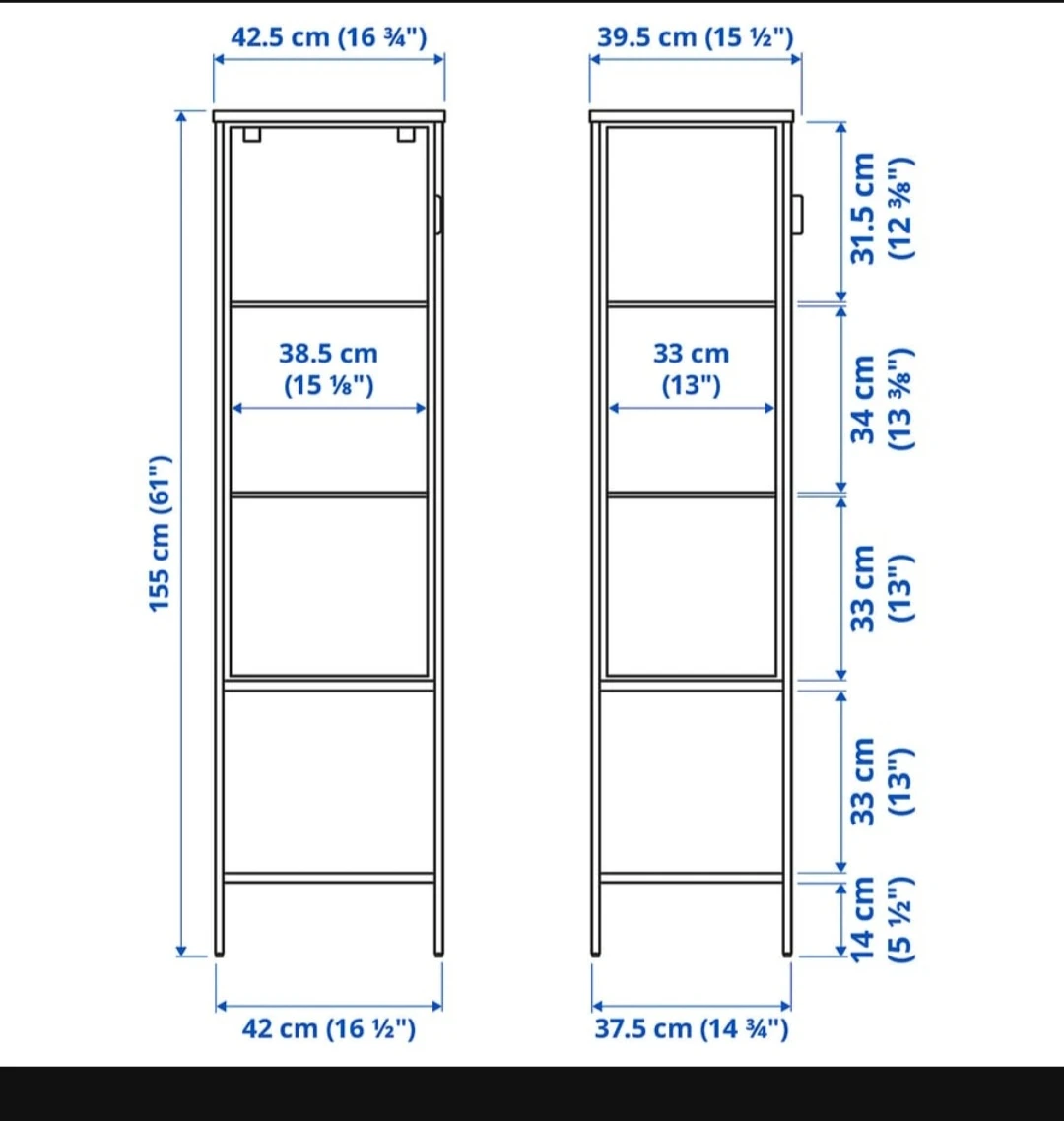 Ikea Rudsta Glass door Cabinet - photo 3