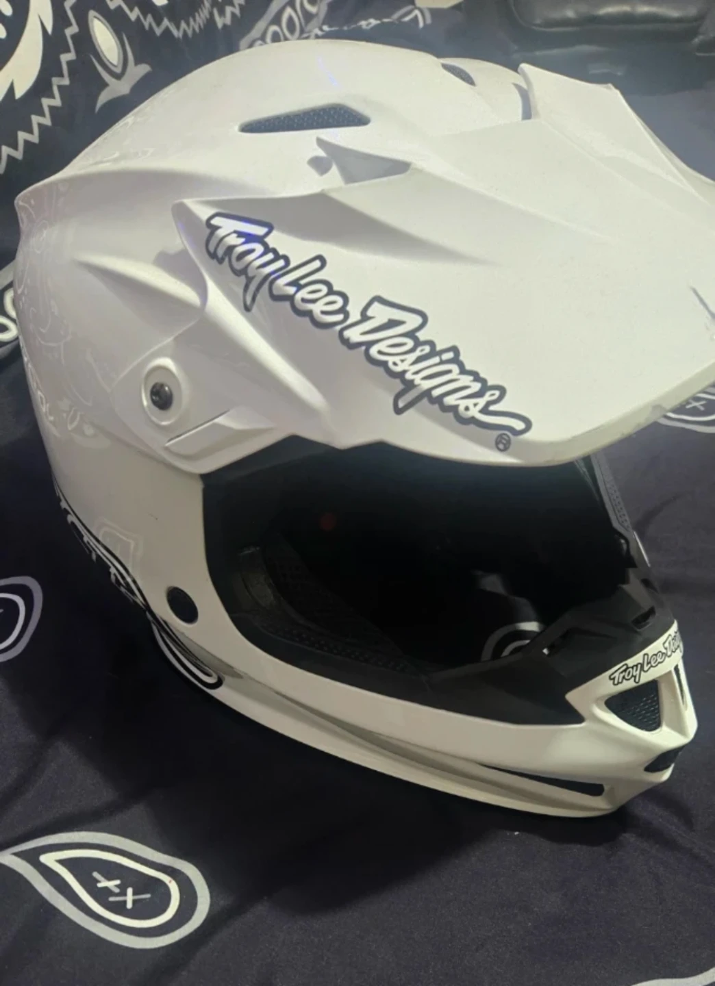 Troy Lee Designs White Helmet - photo 2