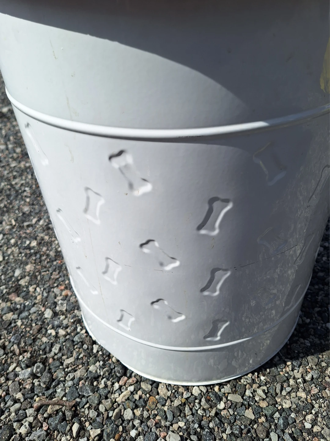 White Pet Treat Storage Canister, Wood Lid (Kit Cat Club) - photo 3