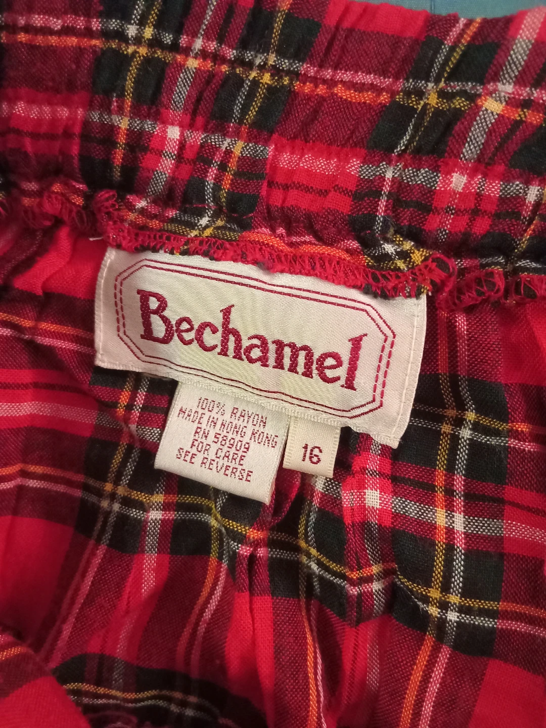 Bechamel Plaid Midi Skirt - Size 16 - photo 3