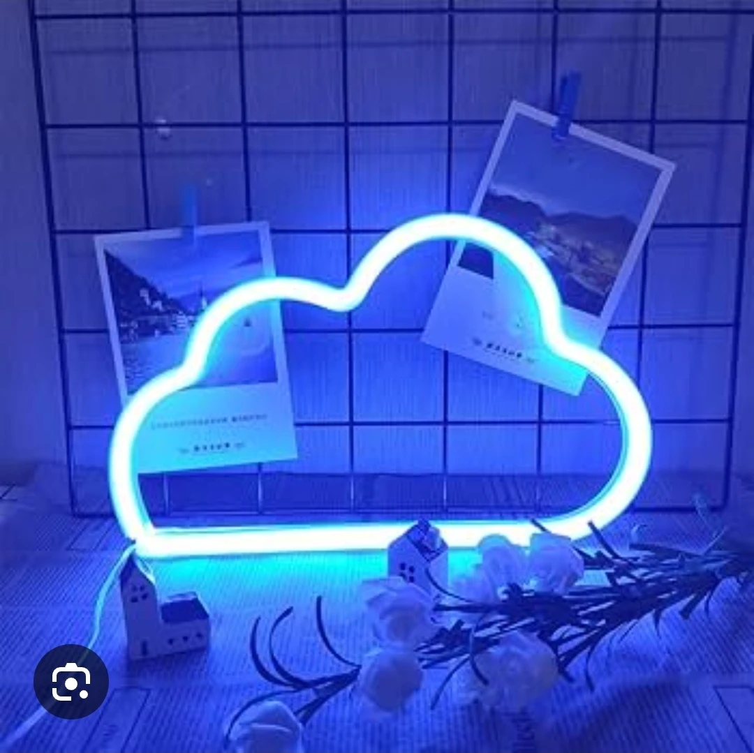 Blue Cloud Neon Sign