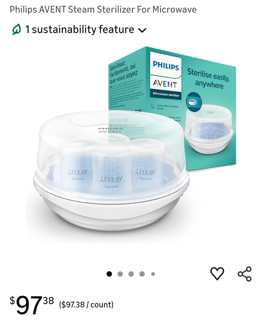 Philips Avent Sterilizer for microwave