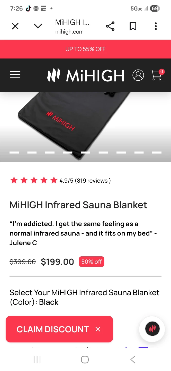 MiHIGH Infrared Sauna Blanket